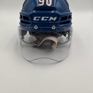 Used Colorado Avalanche Small CCM Pro Stock Tatar Super Tacks X Helmet