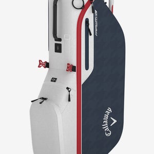 NEW 2024 Callaway Golf Fairway C White/Navy Hounds/Red Stand/Carry Golf Bag