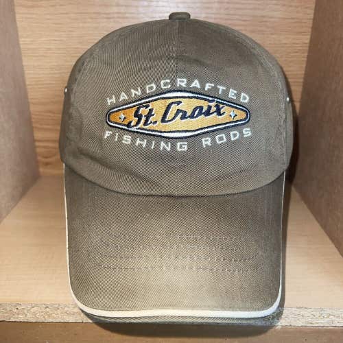 St Croix Handcrafted Fishing Rods Adjustable Strapback Hat Cap