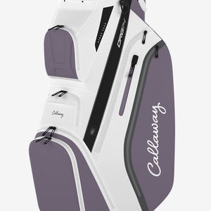 NEW Callaway Golf 2024 Org 14 White/Violet Haze Cart Golf Bag