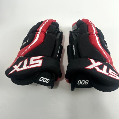 Used Black and Red STX Surgeon 300 Gloves | 13" C439