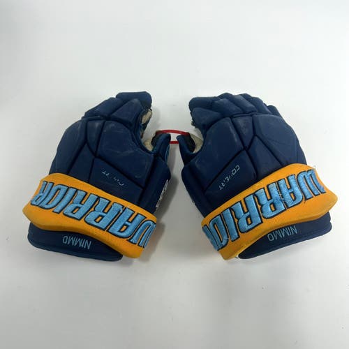 Used Navy and Yellow Sting - Warrior Covert Pro Gloves | 13" C440
