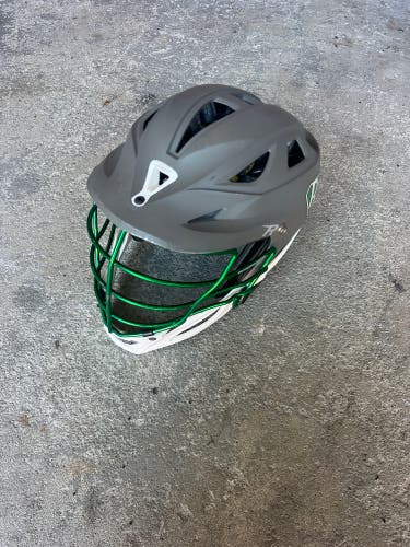 Used Matte Gray Cascade R With Green Facemask