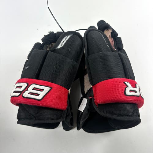 Used Black and Red Bauer Nexus Pro Team Gloves | 14" | C483