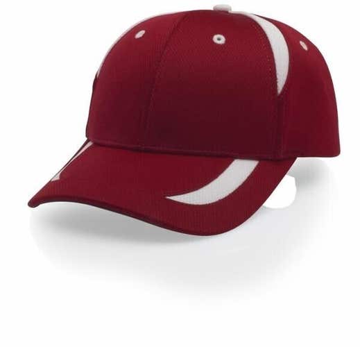 Richardson Adult Unisex R-Active 416 OSFM Red White Strapback Cap Hat New