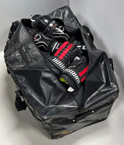 New Flite Pro Hockey Bag 38" poly tarpaulin black duffel equipment gear senior