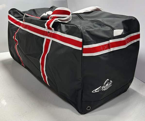New Flite Pro Hockey Bag 38" duffel black red Poly Tarpaulin equipment gear SR