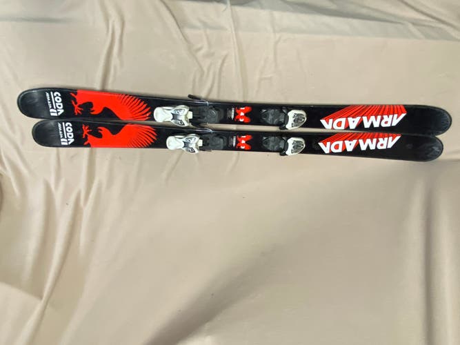 Used Unisex Armada 143 cm All Mountain Coda Skis With Bindings