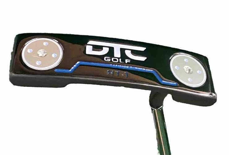 DTC Golf HT-1 Blade Putter Steel 34.5" Pristine Factory Grip Headcover RH MINT