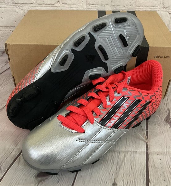 Adidas G65066 Neoride TRX FG J Men's Soccer Cleats Silver Black Bold Pop US 3