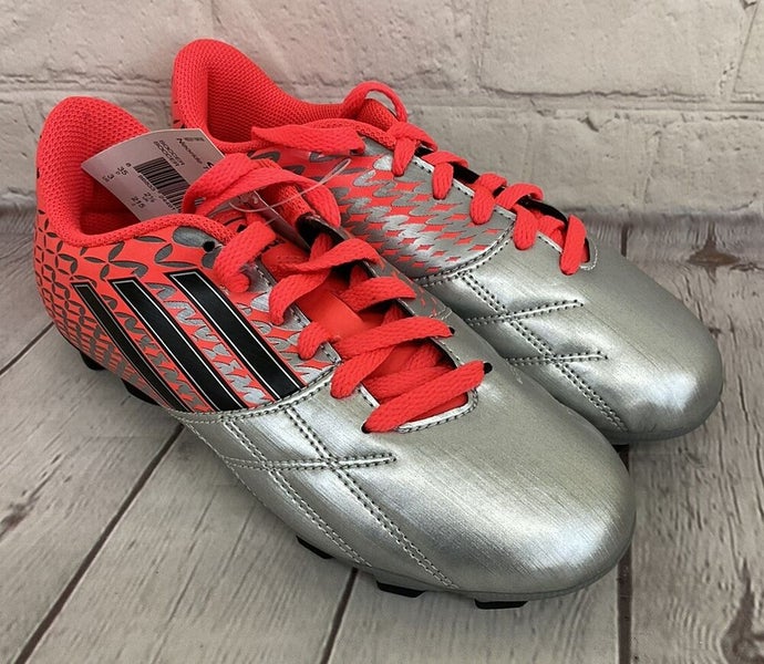 Adidas G65066 Neoride TRX FG J Men's Soccer Cleats Silver Black Bold Pop US 3