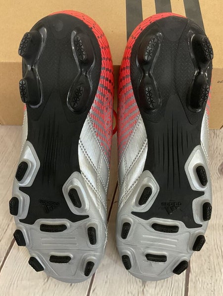 Adidas G65066 Neoride TRX FG J Men's Soccer Cleats Silver Black Bold Pop US 3