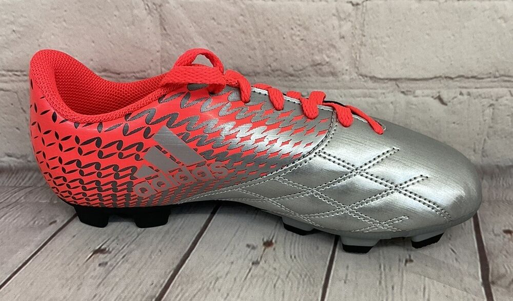 Adidas G65066 Neoride TRX FG J Men's Soccer Cleats Silver Black Bold Pop US 3