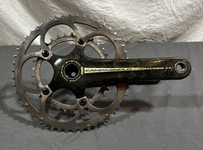 Campagnolo Record CT 175mm 50/34 10-Speed Carbon Road Bike Double Crankset GREAT