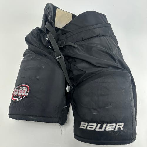 Used Black Bauer Custom Pro Pants | Senior Small | Chicago Steel | C492