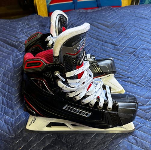 Used Senior Bauer Regular Width  8 Vapor 1X Hockey Goalie Skates