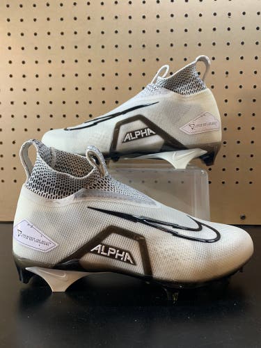 Size 8 Nike Alpha Menace Elite 3 Football Lacrosse Cleats Black White