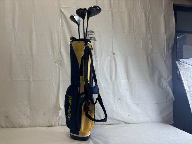 Used Top Flite Xl J 6-piece Graphite Shaft Junior Golf Package Set Lh Age 10-13