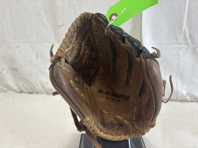 Used Rawlings Playmaker Pm115mbc 11 1 2" Leather Palm Junior Baseball Fielders Glove