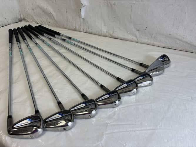 Used Taylormade Speedblade Hl 4i-aw Uniflex Steel Shaft Golf Iron Set Irons