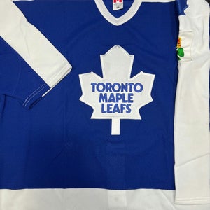 Toronto Maple Leafs 1986-87 CCM On-Ice Game Jersey SEWN ON RARE “King Clancy” Memorial Patch