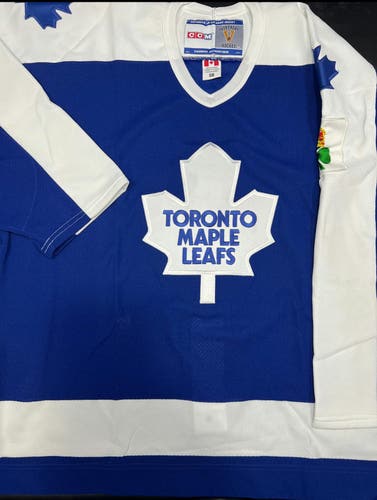 Toronto Maple Leafs 1986-87 CCM On-Ice Game Jersey SEWN ON RARE “King Clancy” Memorial Patch