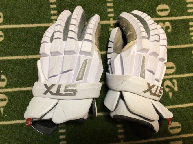 Used STX Surgeon RZR Lacrosse Gloves Extra Large