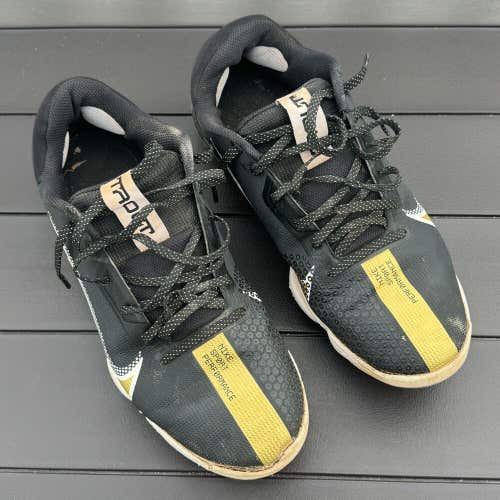 Nike Force Zoom Trout 7 Baseball Softball Cleats Black Gold CQ7224-012 Sz 10.5