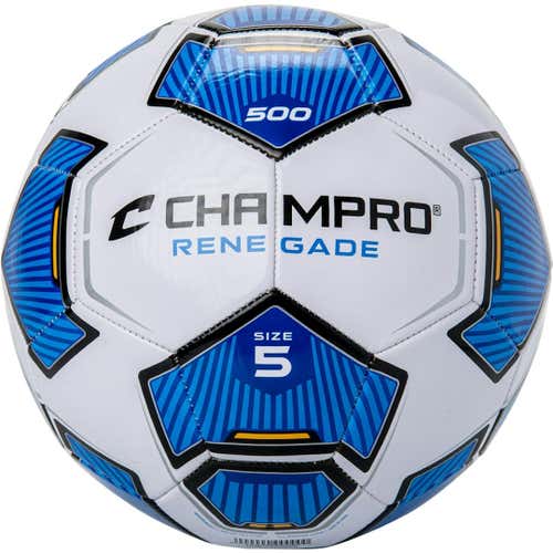 New Champro Renegade Soccer Ball Royal Blue Size 5