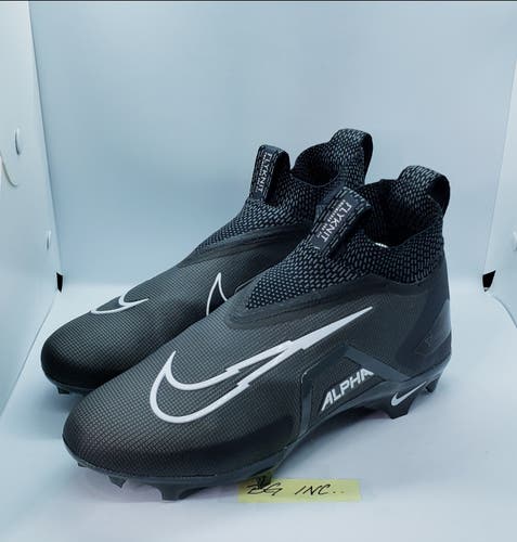 Nike Alpha Menace Elite 3 Mid Football Cleats BLACK Men’s Size 10 NEW CT6648-010