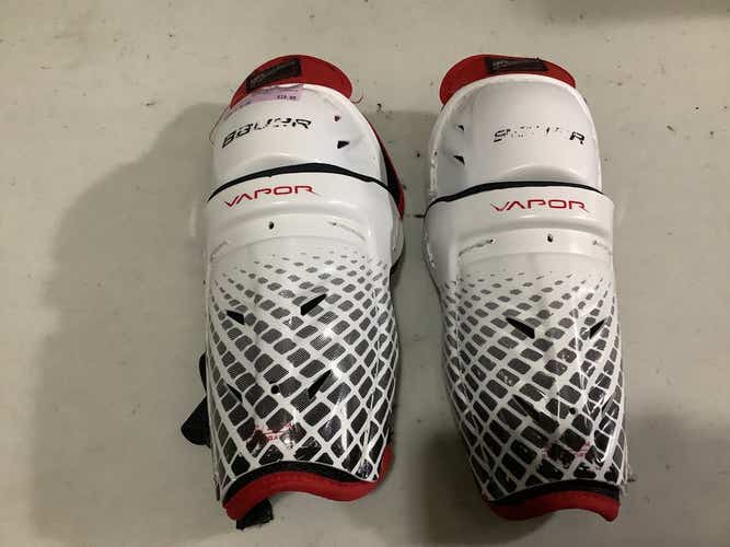 Used Bauer Lil Rookie 8 1 2" Hockey Shin Guards