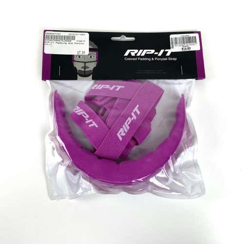 Used Rip-it Softball Helmet Padding & Ponytail Strap