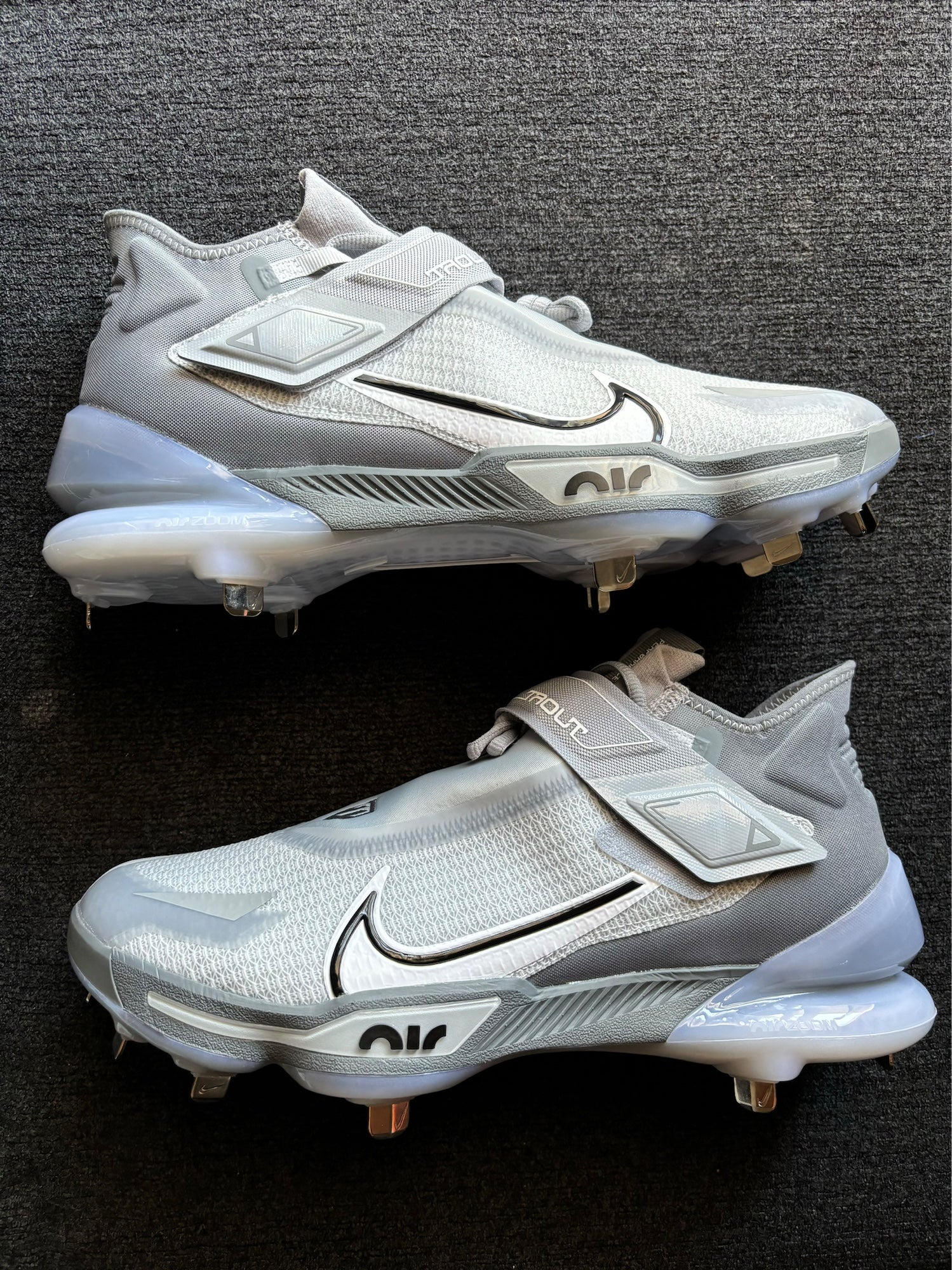 Nike Zoom Trout 3 Metal Baseball Cleats Shoe Wolf Grey  display picture 3
