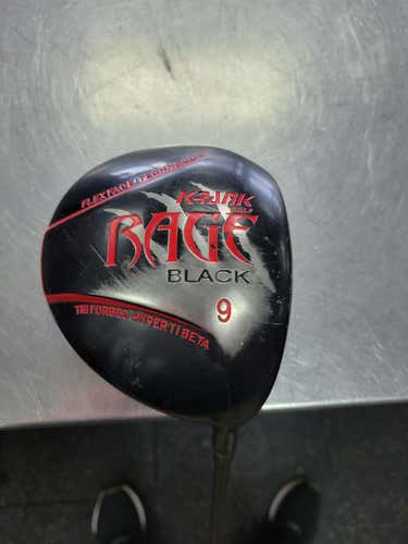 Used Krank Rage Black 9 Stiff Flex Graphite Shaft Drivers
