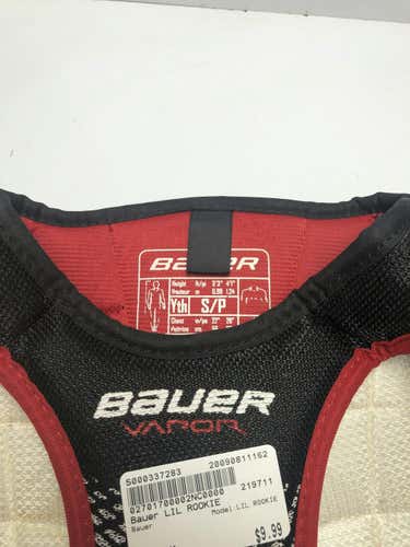 Used Bauer Lil Rookie Sm Ice Hockey Shoulder Pads