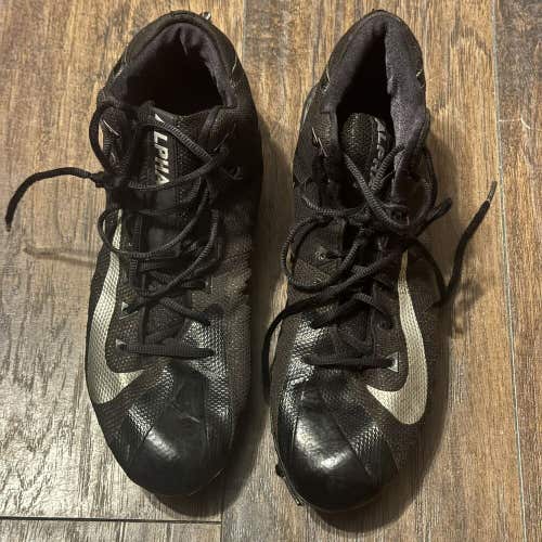 Nike Alpha Menace Pro Mid Football Cleats 880410-010 Black Sz 13