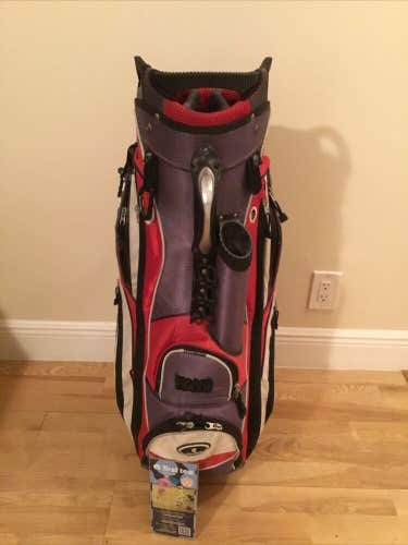 Cleveland Golf Cart Bag with 14-way Dividers & Rain Cover