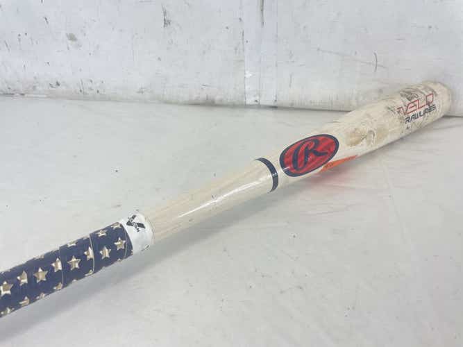Used Rawlings Velo Ash Y62av 28" -7.5 Drop Youth Wood Baseball Bat