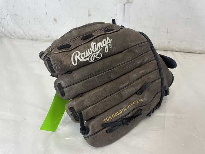 Used Rawlings Hfp125brnb 12 1 2" Leather Shell Fastpitch Softball Fielders Glove