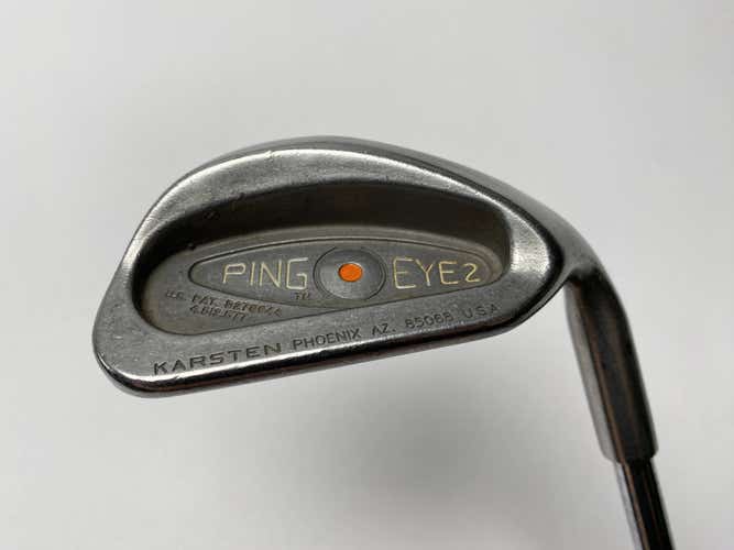 Ping Eye 2 Sand Wedge Orange Dot 2* Flat Karsten ZZ-Lite Regular Steel Mens RH