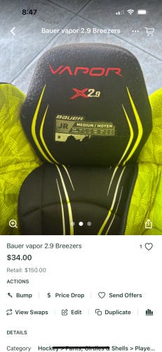 Bundle breezers & chest protector & Shin Pads