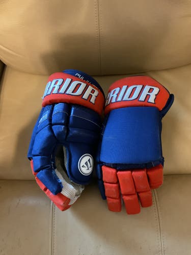 Used  Edmonton Oilers Warrior Covert QR1 Pro Gloves 14" Pro Stock