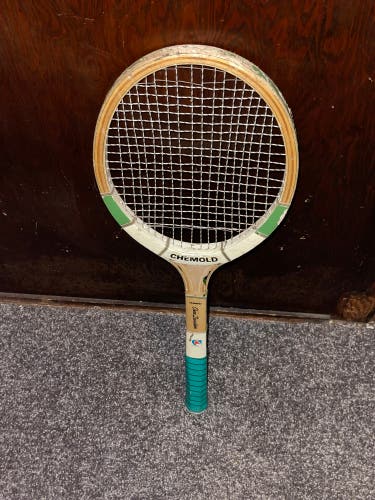 Chemold Owen Davidson Tennis Racquet Vintage Used Pre Owned Classic Wooden Hawk