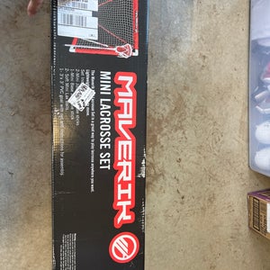 Maverik Mini Lacrosse Set (2 Mini Sticks, 1 Mini Goalie Stick, 2 Soft Lax Balls, 3x3 PVC Goal)