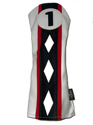 Hot-Z 1 Driver Headcover (White/Red/Black) Golf NEW