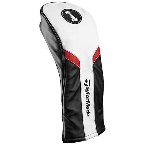 TaylorMade 1 Driver Headcover (Black/White/Red) 2017 New