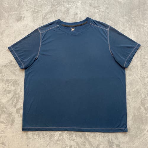 REI Co-op ACTIVE PURSUITS T Shirt Men 2XL Blue Nights Short Sleeve UPF 50+ Tech