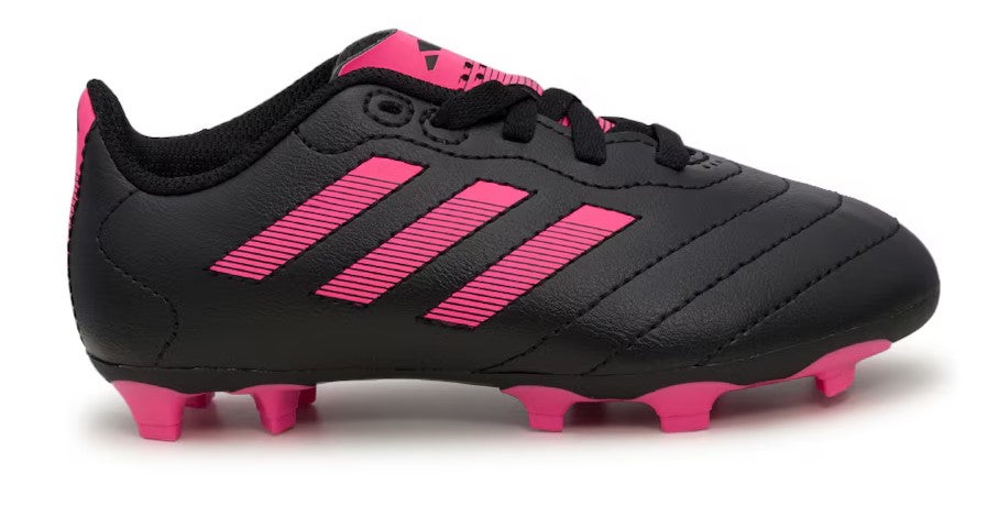 NEW! Adidas Goletto VIII FG Girls' Soccer Cleats, Black/Pink, Junior Sizes