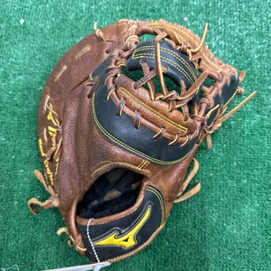 Brown Used Kid Pitch (9YO-13YO) Mizuno Classic Pro Soft Right Hand Throw First Base Baseball Glove 1