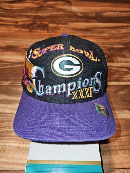 Vintage Super Bowl XXXI 1997 Green Bay Packers Champion LA Vtg Hat Cap Snapback